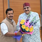 महाराज ने की भाजपा के राष्ट्रीय अध्यक्ष नितिन नबीन से शिष्टाचार भेंट